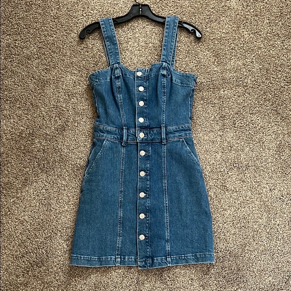 PAIGE Blue Denim Mini Dress